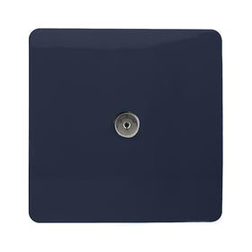 ART-TVSNV  TV Co-Axial 1 Gang Navy Blue
